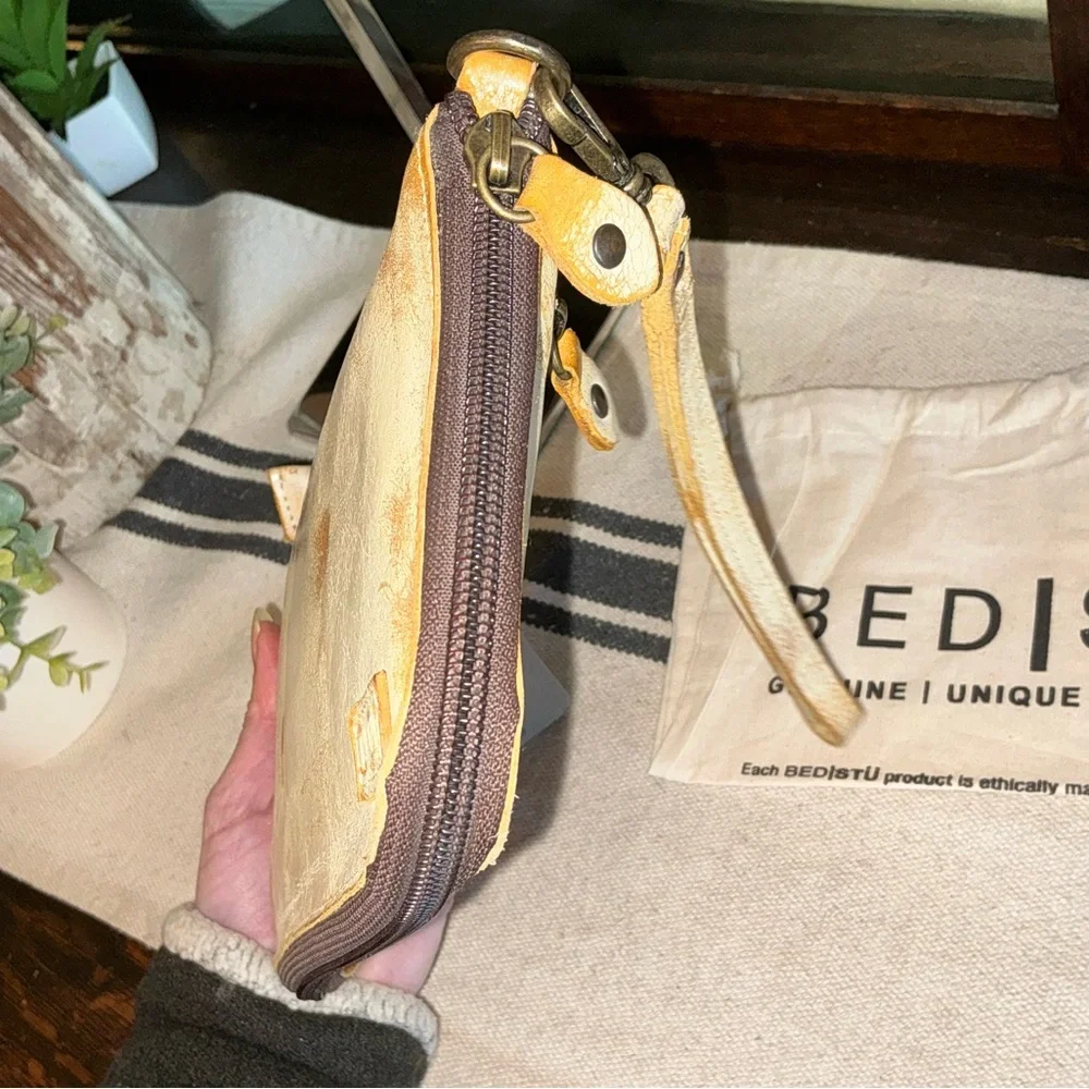 NWT Bed Stu TEMPLETON II Tang Nectar Delux Crossbody Wallet Clutch Retail $185 - Picture 6 of 14